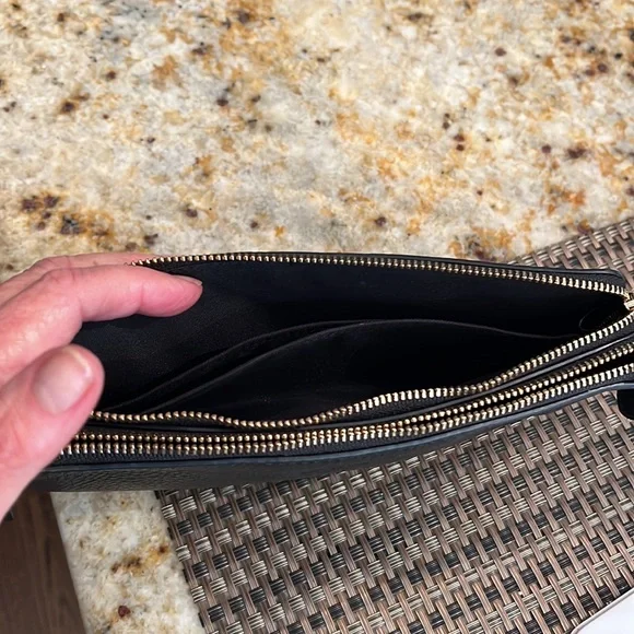 Coach Black Leather Wristlet - Picture 5 of 5